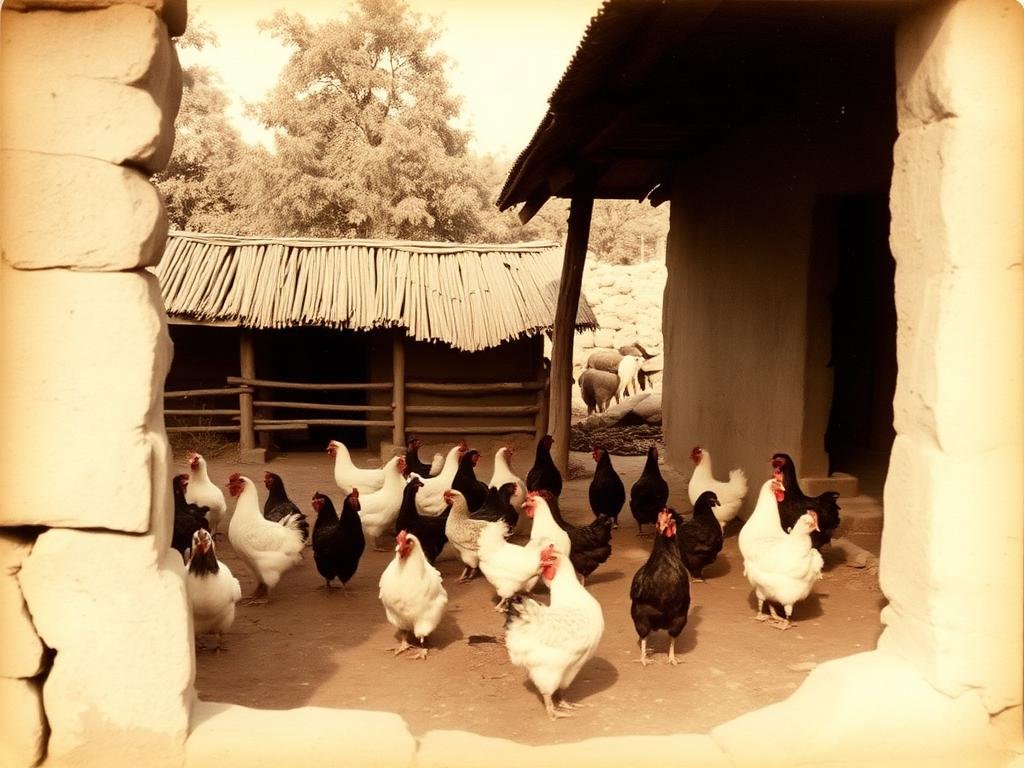 Chicken in field